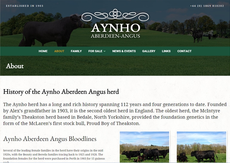 Aynho Aberdeen Angus Website - About Us