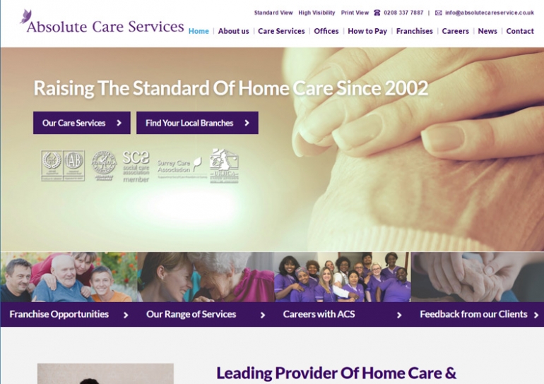 Absolute Care Service - Homepage