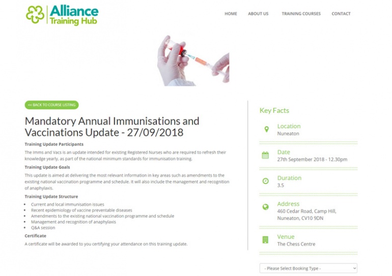 Alliance Training Hub - Course Details