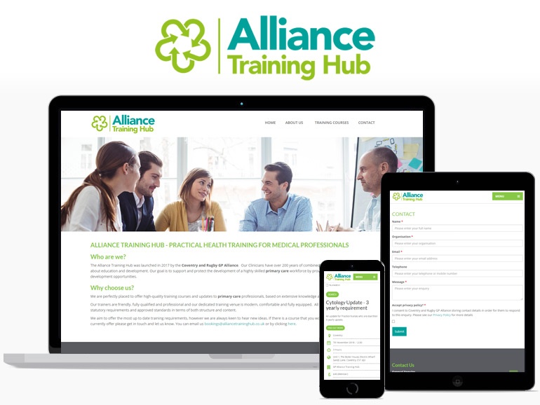 Alliance Training Hub - Responsive Design
