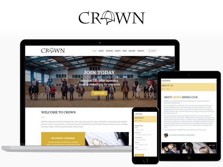 Crown Riding - Responsive Design