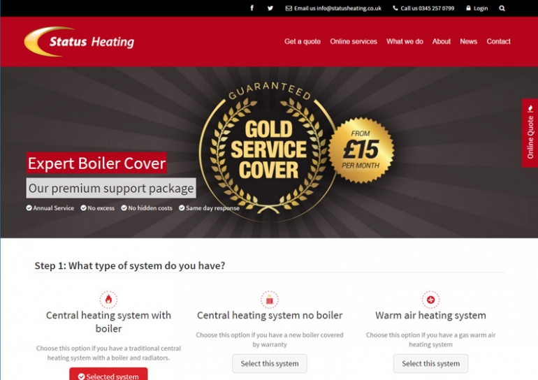 Status Heating 2016 - Boiler Cover